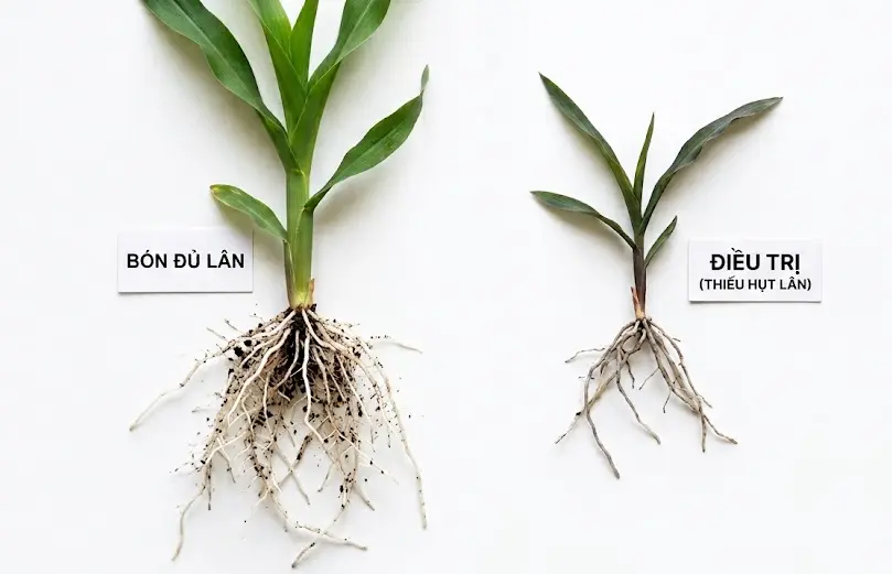 P2O5 hữu hiệu quan trọng thế nào với bộ rễ cây trồng