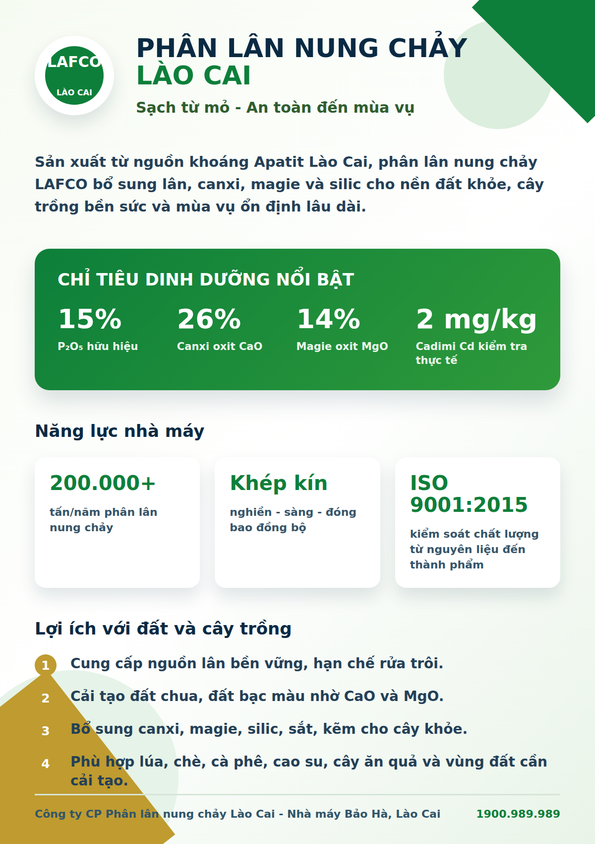 Infographic phân lân nung chảy Lào Cai từ nguồn Apatit bản địa